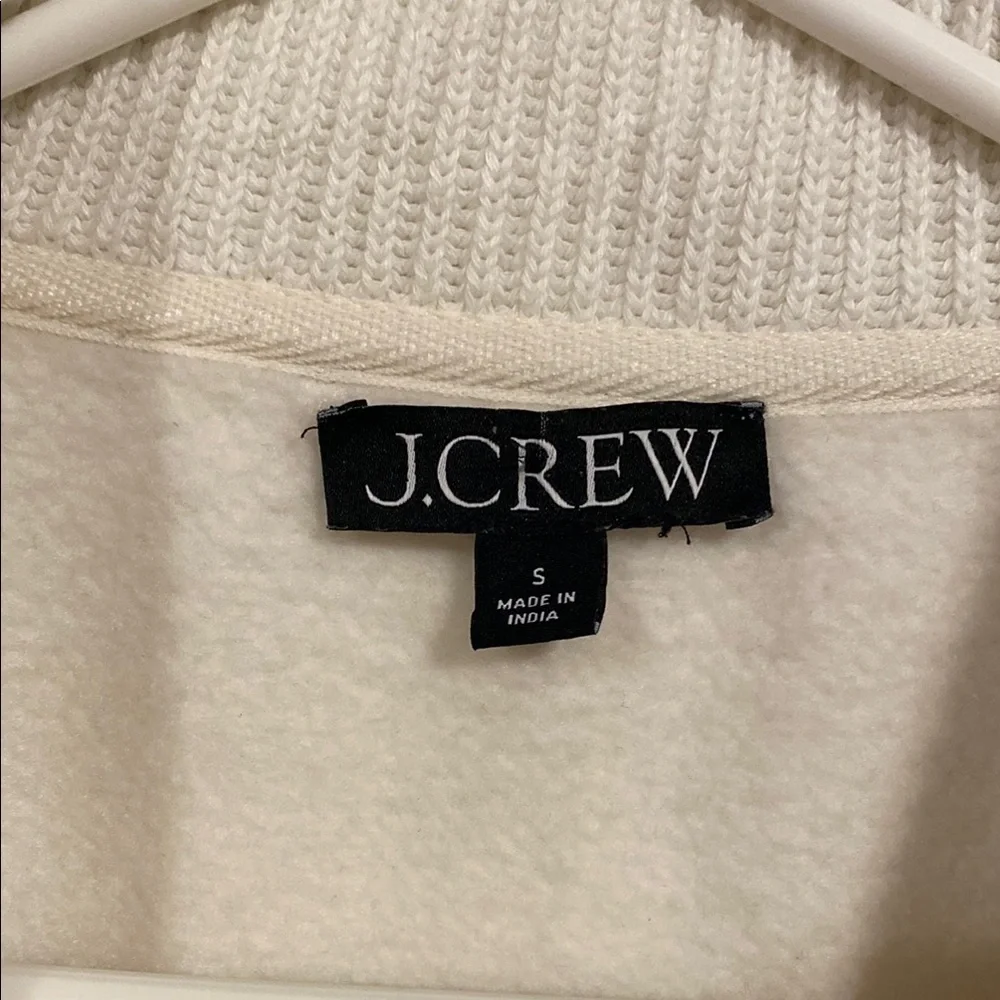 J.Crew Heritage fleece half-zip sweatshirt with contrast trim Size S